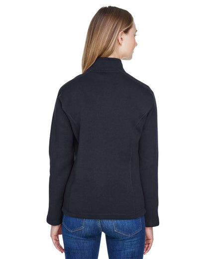 Devon & Jones Women's Bristol Full-Zip Sweater Fleece Jacket DG793W #colormdl_Black