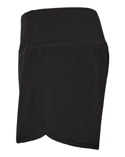 Boxercraft Women's Stretch Woven Lined Shorts BW6103 #color_Black