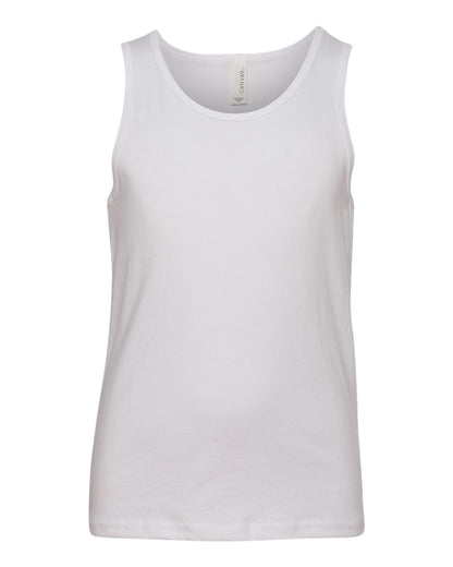 BELLA + CANVAS Youth Jersey Tank 3480Y #color_White