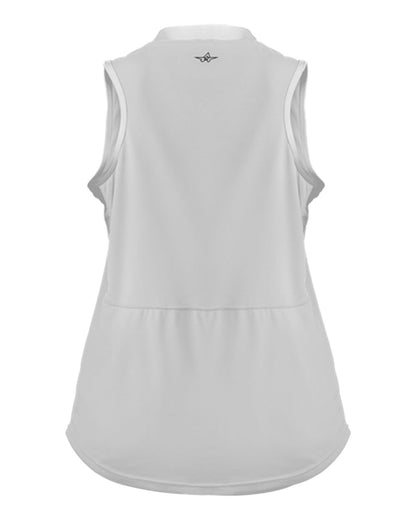 Alleson Athletic Women's Slide Fastpitch V-Neck Sleeveless Jersey 522XVW #color_White