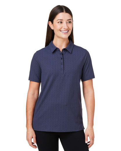 Devon & Jones Women's Crownlux Performance® Geo Polo DG101W #colormdl_Navy/ French Blue