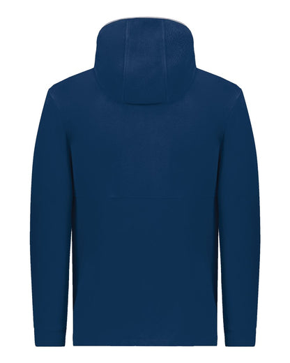 Augusta Sportswear Eco Revive™ Polar Fleece Hooded Full-Zip Jacket 6858 #color_Navy