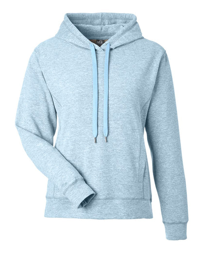 J. America Women's Electric Fleece Hooded Sweatshirt 8742 #color_Electric Sky