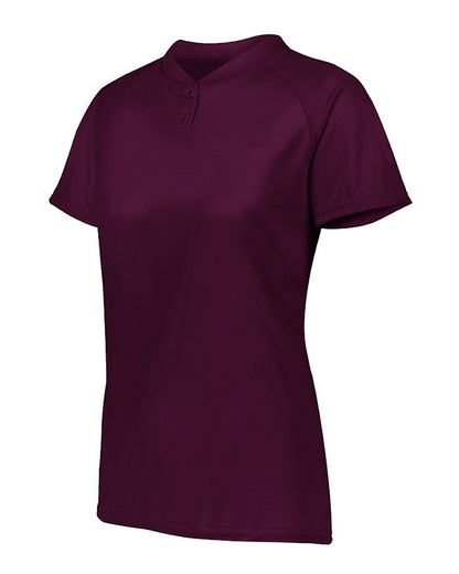 Augusta Sportswear Women's Attain Two-Button Jersey 1567 #color_Maroon