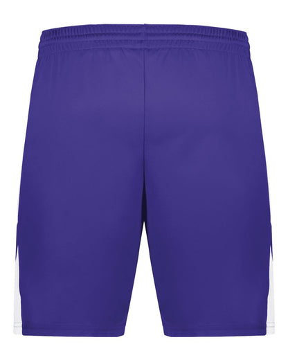 Augusta Sportswear Youth Step-Back Basketball Shorts 1737 #color_Purple/ White