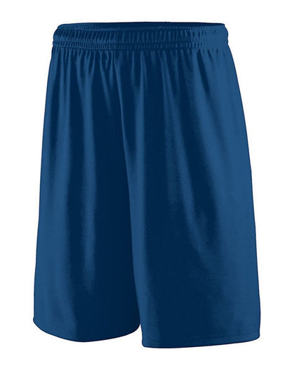 Augusta Sportswear Youth Training Shorts 1421 #color_Navy