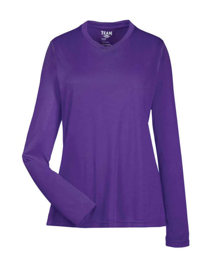 Team 365 Women's Zone Performance Long Sleeve T-Shirt TT11WL #color_Sport Purple
