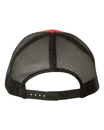 YP Classics Retro Trucker Cap 6606 #color_Red/ Black