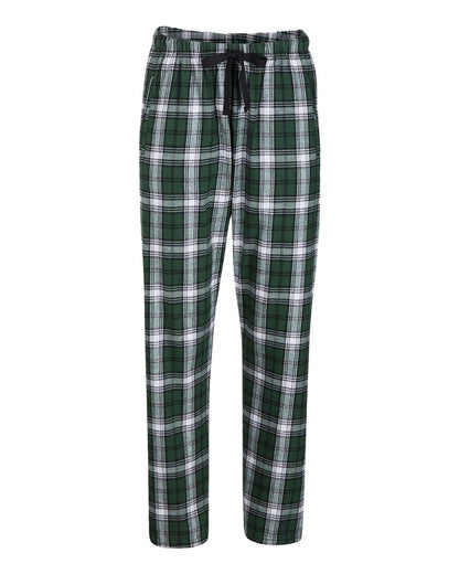 Boxercraft Women's Haley Flannel Pants BW6620 #color_Green/ White