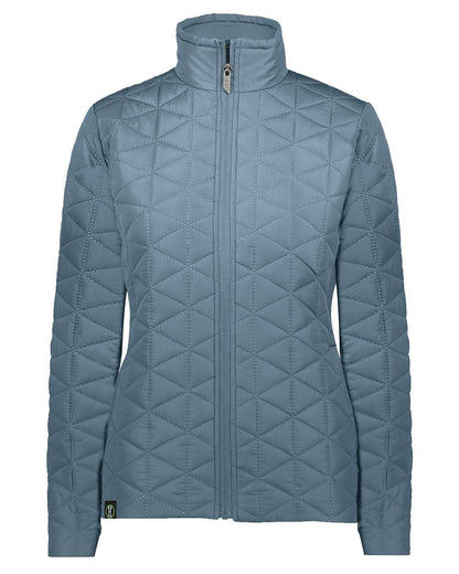 Holloway Women's Repreve® Eco Quilted Jacket 229716 #color_Storm