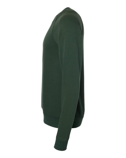BELLA + CANVAS Unisex Sponge Fleece Raglan Crewneck Sweatshirt 3901 #color_Forest