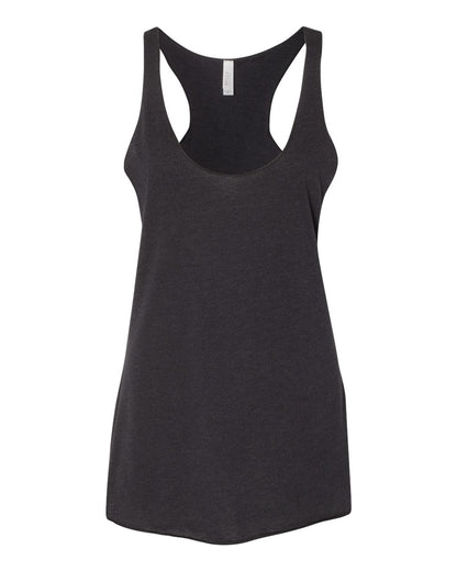 BELLA + CANVAS Women's Triblend Racerback Tank 8430 #color_Black Heather Triblend