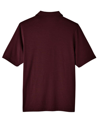 North End Men's JAQ Snap-Up Stretch Performance Polo NE100 #color_Burgundy