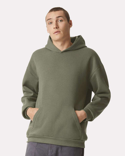 American Apparel Unisex ReFlex Fleece Hoodie Sweatshirt RF498 #colormdl_Lieutenant