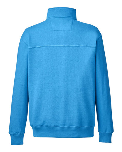 Nautica Men's Anchor Fleece Quarter-Zip Pullover N17176 #color_Azure Blue