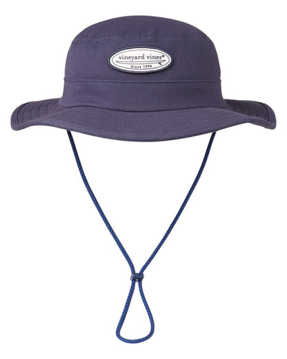 vineyard vines Surf Patch Canvas Bucket Hat F002311 #color_Vineyard Navy