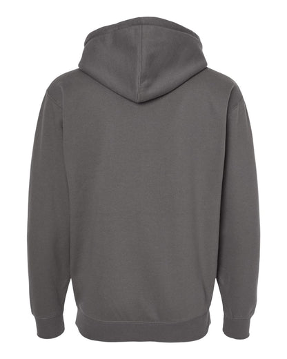 Independent Trading Co. Unisex Heavyweight Full-Zip Hooded Sweatshirt IND4000Z #color_Solid Charcoal