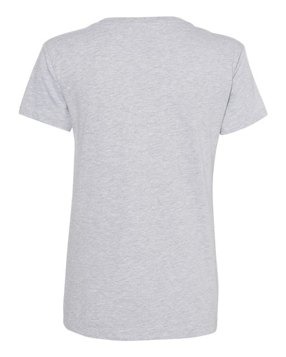 Next Level Women’s Cotton V-Neck T-Shirt 3940 #color_Heather Grey