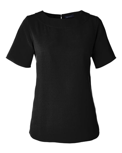 Devon & Jones Women's Perfect Fit™ Boat Neck Blouse DP613W #color_Black
