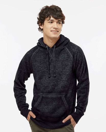 J. America Men's Vintage Zen Fleece Hooded Sweatshirt 8915 #colormdl_Twisted Black