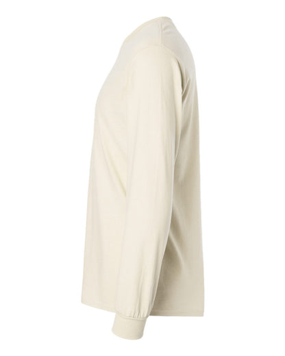 Gildan Unisex Ultra Cotton® Long Sleeve T-Shirt 2400 #color_Natural