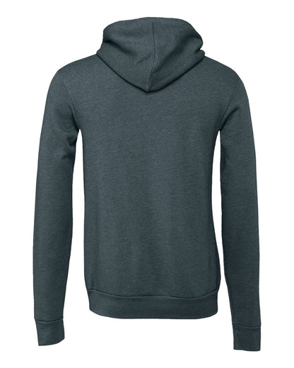 BELLA + CANVAS Unisex Sponge Fleece Hoodie Sweatshirt 3719 #color_Heather Slate