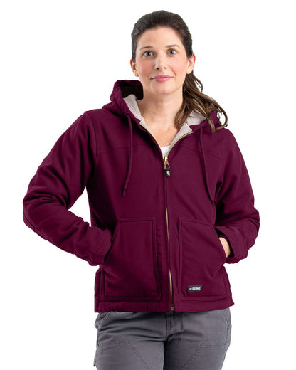 Berne Apparel Women's Softstone Hooded Coat WHJ43 #colormdl_Plum