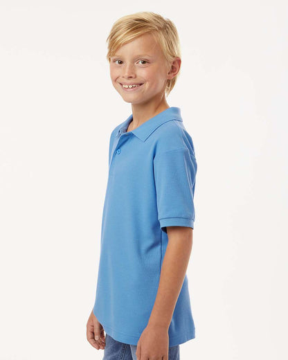 AllPro Youth Pique Polo 62800Y #colormdl_Carolina Blue