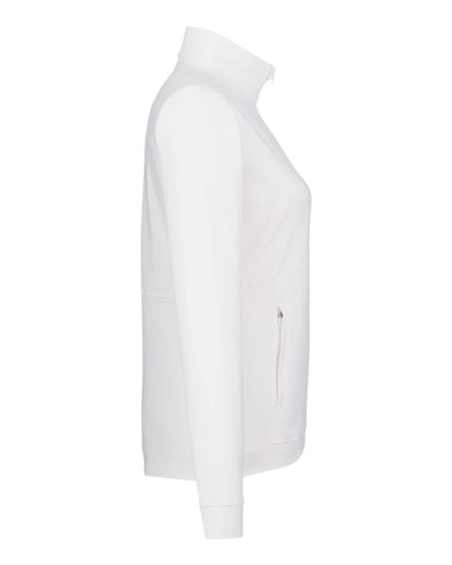 Puma Golf Women's Cloudspun Rockaway Quarter-Zip Pullover 535516 #color_Bright White