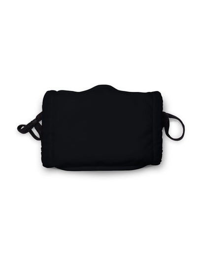 Hanes 2-Ply Cotton Pocket Face Mask MKPKCR #color_Black