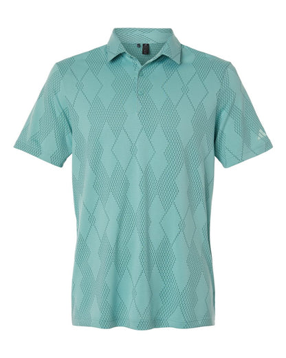 Adidas Men's Ultimate365 Textured Polo A2008 #color_Mint Tone