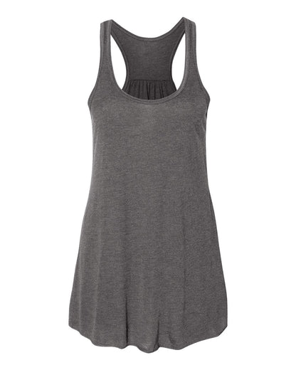 BELLA + CANVAS Women's Flowy Racerback Tank 8800 #color_Dark Grey Heather