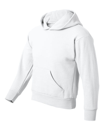 Hanes Youth EcoSmart® Hooded Sweatshirt P473 #color_White