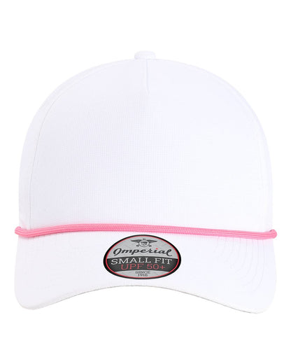 Imperial The Corral Cap L5059 #color_White/ Hot Pink