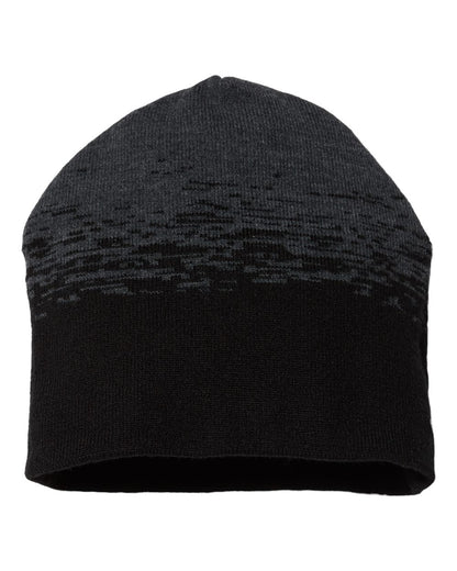 CAP AMERICA USA-Made Static Beanie RKS9 #color_Black/ Dark Heather Grey