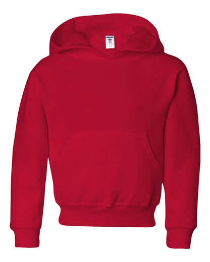 JERZEES Youth NuBlend® Hooded Sweatshirt 996YR #color_True Red