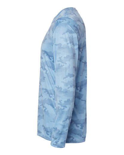 Paragon Unisex Pompano Performance Camo Long Sleeve T-Shirt 217 #color_Blue Mist