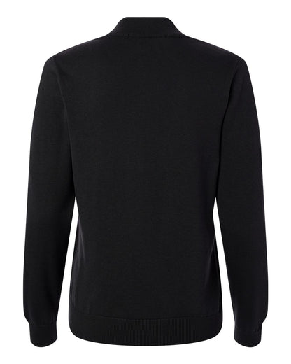 Devon & Jones Women's New Classics Quarter-Zip Sweater DG446W #color_Black