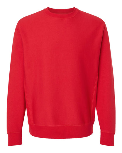 Independent Trading Co. Unisex Legend Premium Heavyweight Cross-Grain Crewneck Sweatshirt IND5000C #color_Red