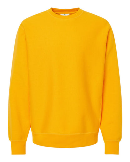 Independent Trading Co. Unisex Legend Premium Heavyweight Cross-Grain Crewneck Sweatshirt IND5000C #color_Gold