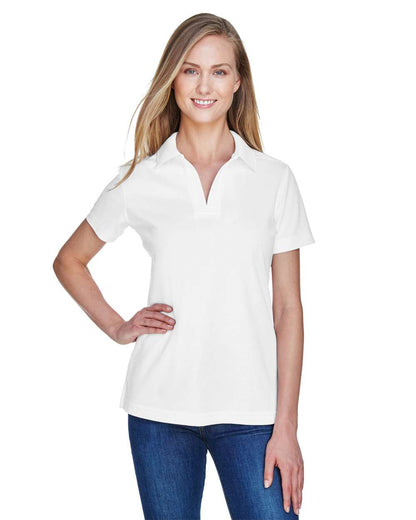 Devon & Jones Women's CrownLux Performance® Plaited Polo DG20W #colormdl_White