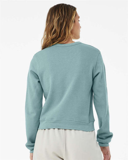 BELLA + CANVAS Women's Sponge Fleece Classic Crewneck Sweatshirt 7511 #colormdl_Heather Blue Lagoon