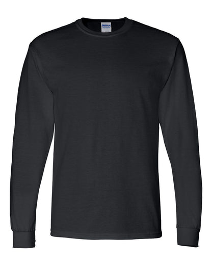 Gildan Unisex DryBlend® 50/50 Long Sleeve T-Shirt 8400 #color_Black