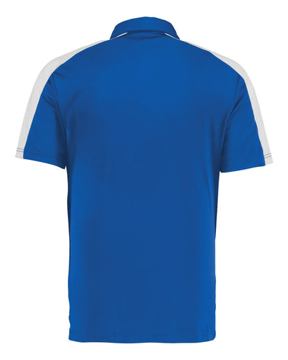 Augusta Sportswear Men's Two-Tone Vital Polo 5028 #color_Royal/ White