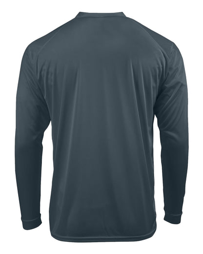 Paragon Unisex Long Islander Performance Long Sleeve T-Shirt 210 #color_Graphite