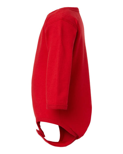 Rabbit Skins Infant Fine Jersey Long Sleeve Bodysuit 4421 #color_Red