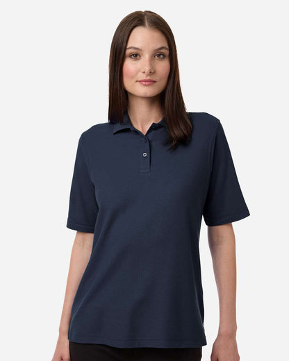 Harriton Women's Maverick CVC Pique Polo M105W #colormdl_Dark Navy