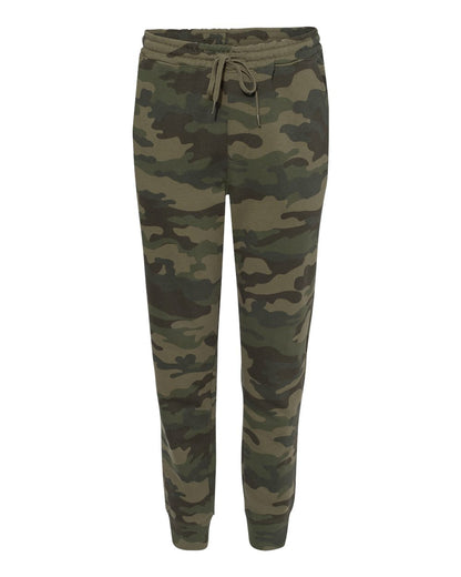 Independent Trading Co. Men's Midweight Fleece Sweatpants IND20PNT #color_Forest Camo