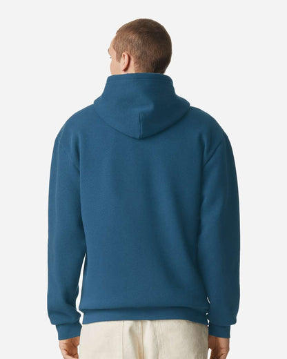 American Apparel Unisex ReFlex Fleece Full-Zip Hoodie Sweatshirt RF497 #colormdl_Sea Blue