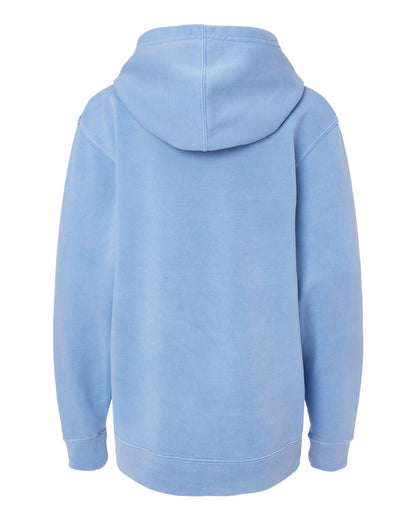 Independent Trading Co. Youth Midweight Pigment-Dyed Hooded Sweatshirt PRM1500Y #color_Pigment Light Blue